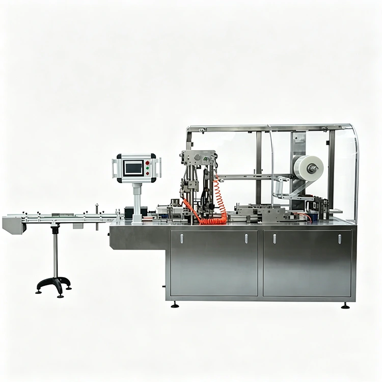 เครื่อง Overwrapping สามมิติอัตโนมัติสำหรับบรรจุภัณฑ์กล่อง