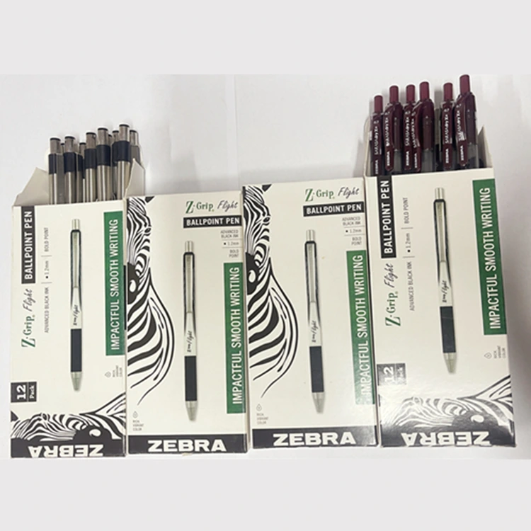 บริษัทปากกา ZEBRA --- ปากกาหลายประเภทบรรจุในกล่องตามความต้องการ